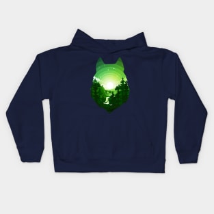 Wolf Forest Kids Hoodie